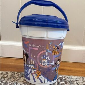 Disney World 50th Anniversary Popcorn Bucket with Lid